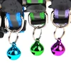 Nylon Pet Collar Night Safety Reflective Cat And Dog Collar Adjustable Pet Necklace Cartoon Cat Head Colorful Bell Pet Leash 3