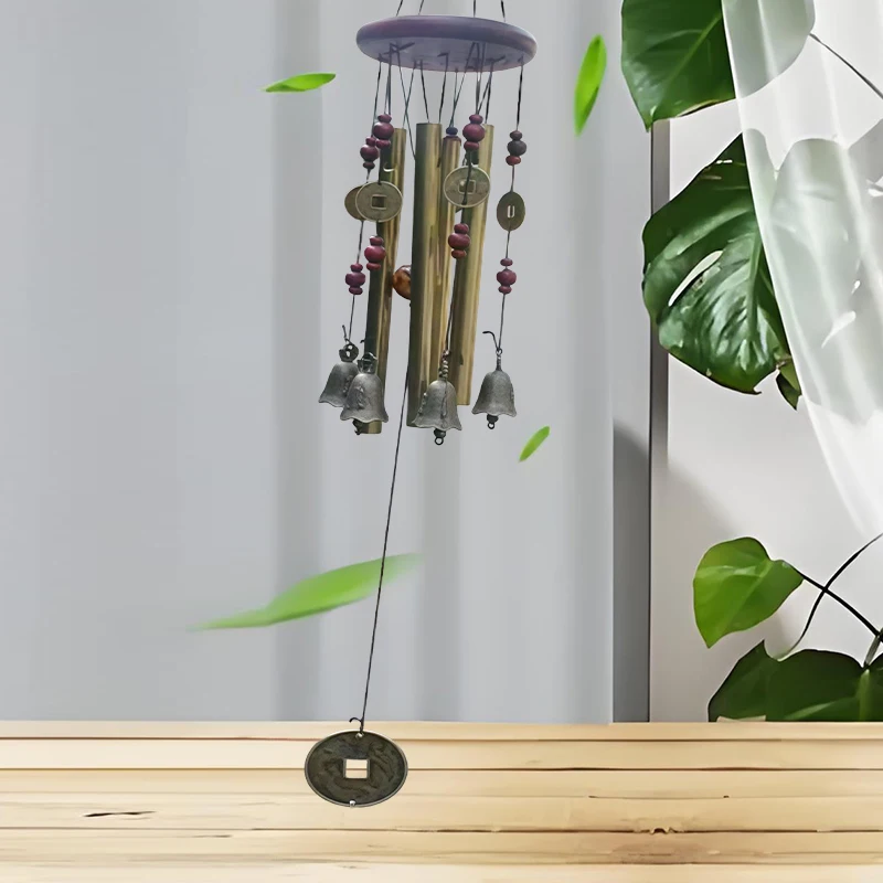Wind Chime Large Wind Chime Tubes Bells Metal Church Bell Outdoor Garden Home Garden Decor Hanging Symbol Of Good Luck