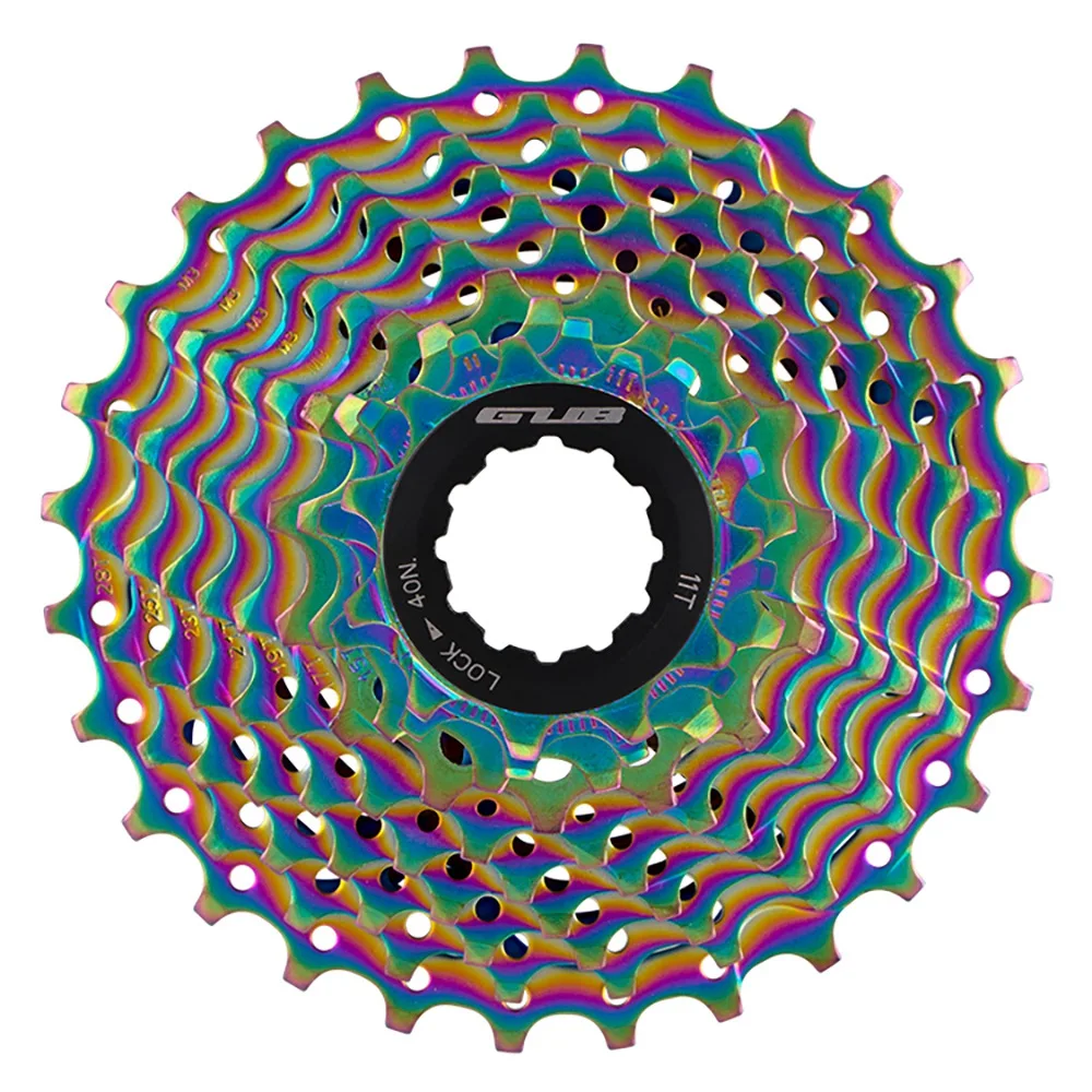 

Звездочка велосипедная GUB горный велосипедный маховик 10 Speed 28T, подходящая для горного велосипеда, звездочка велосипедная простая в установке