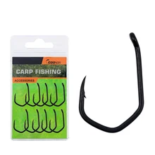 

10pcs High-Carbon Steel Carp Fishing V-Curve Barbed Hooks Catfish Hook 2/4/6/8# Fishing Gear Tackle Accessories