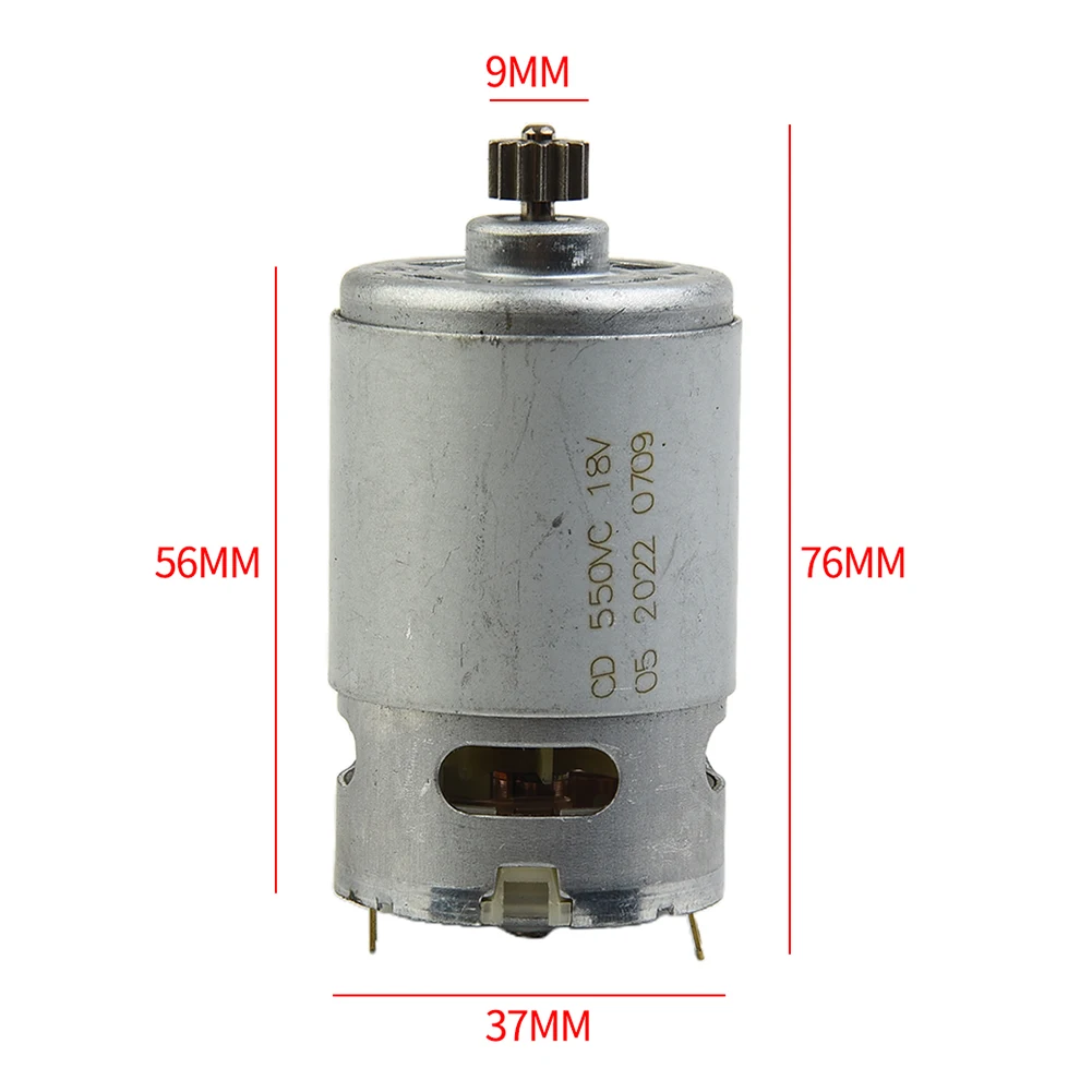 

1PC RS550 Motor 13 Teeth Replace For BOSCH Cordless Drill Screwdriver GSB/GSR120-LI 18V Spare Power Tool Parts