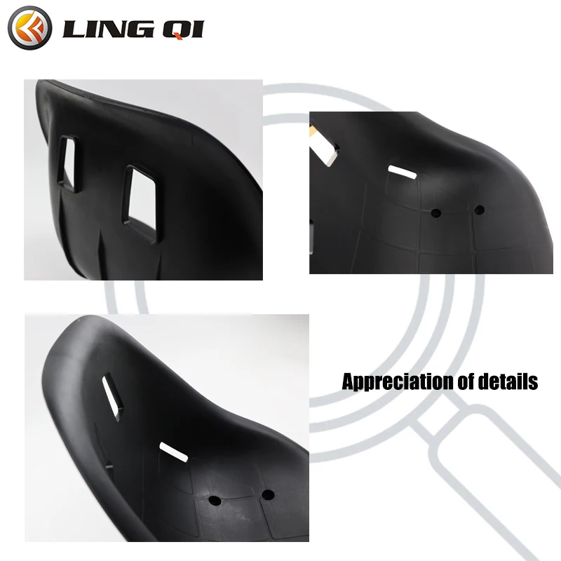 LINGQI Universal Seat Cushion Fit for Go Kart Drift Trike Balance Scooter  HoverKart Replacement Bracket Seat Cushion