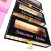 Lashes Box Case Wholesale Lash Cases Packaging Bulk Square Eyelash Case New Custom Pink Black Eyelashes Box Package With Logo 2
