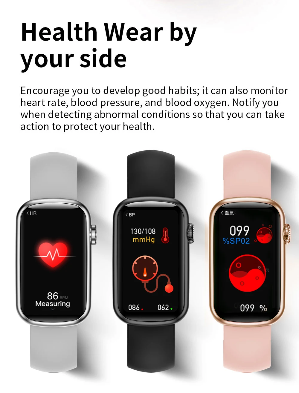 HM08 Smart Bracelet Watch Women Lady Smartwatch Heart Rate  Blood Pressure Monitor Sport Fitness Tracker Girl Gift Smartwrist