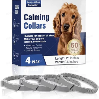 Pet Calming Collar – Adjustable 38/62CM Retractable Anti-Anxiety Collar for Dogs & Cats 1