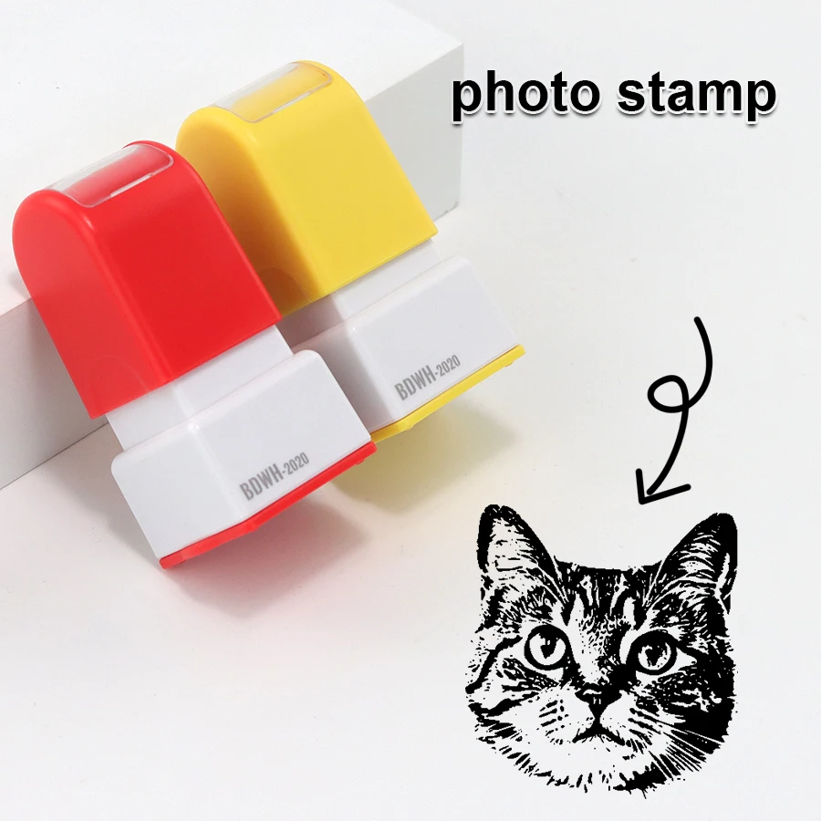 pet portrait stamps DIY dog shaped stamps personalized cat and dog souvenirs gifts 5-color ink options