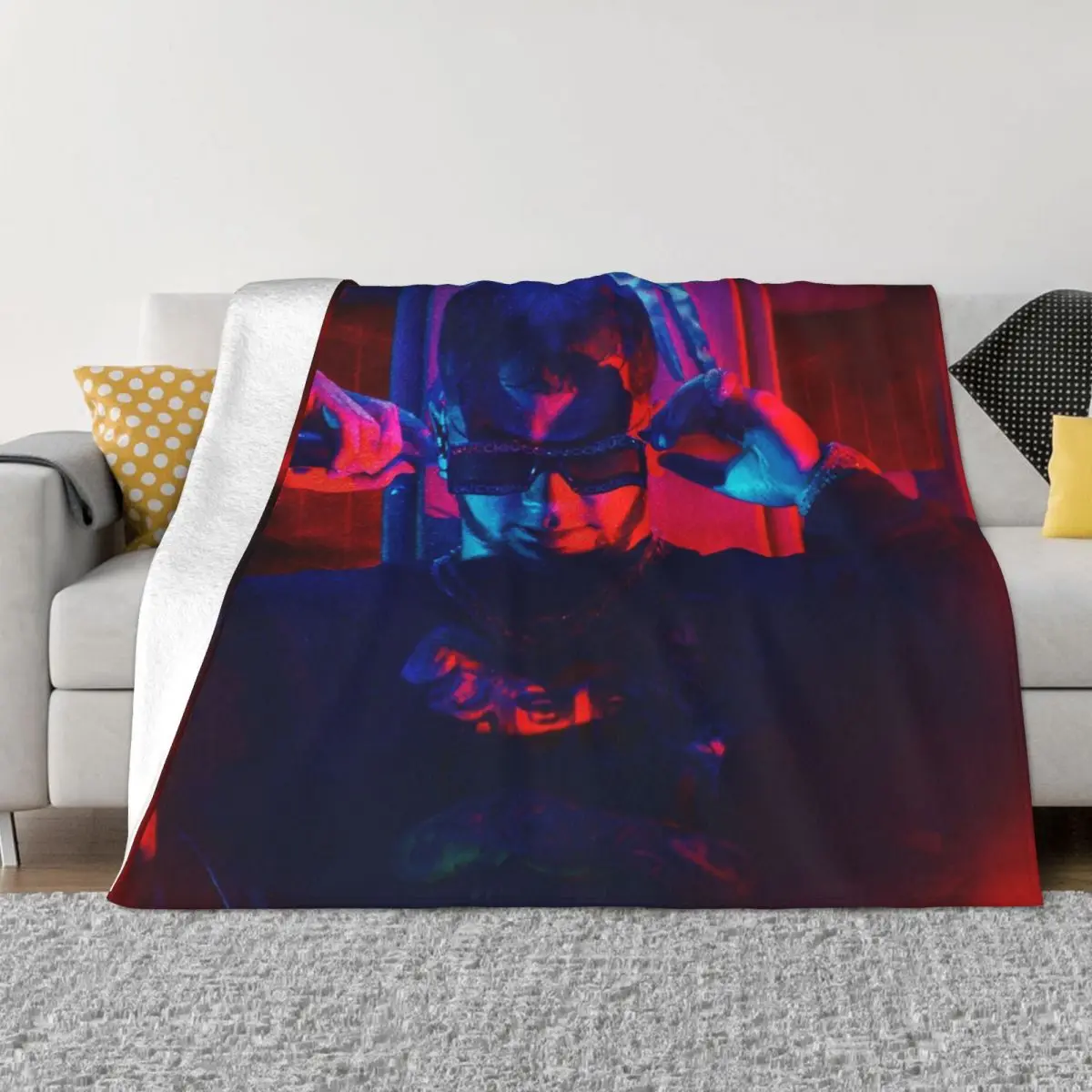 

Anuel AA Rapper Blankets Fleece All Season Real Hasta La Breathable Lightweight Thin Throw Blanket for Home Bedroom Quilt