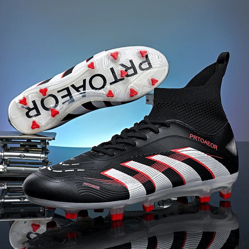 Enhanced Unisex Soccer Cleats: Comfortable Non-Slip Ankle Sports Footwear