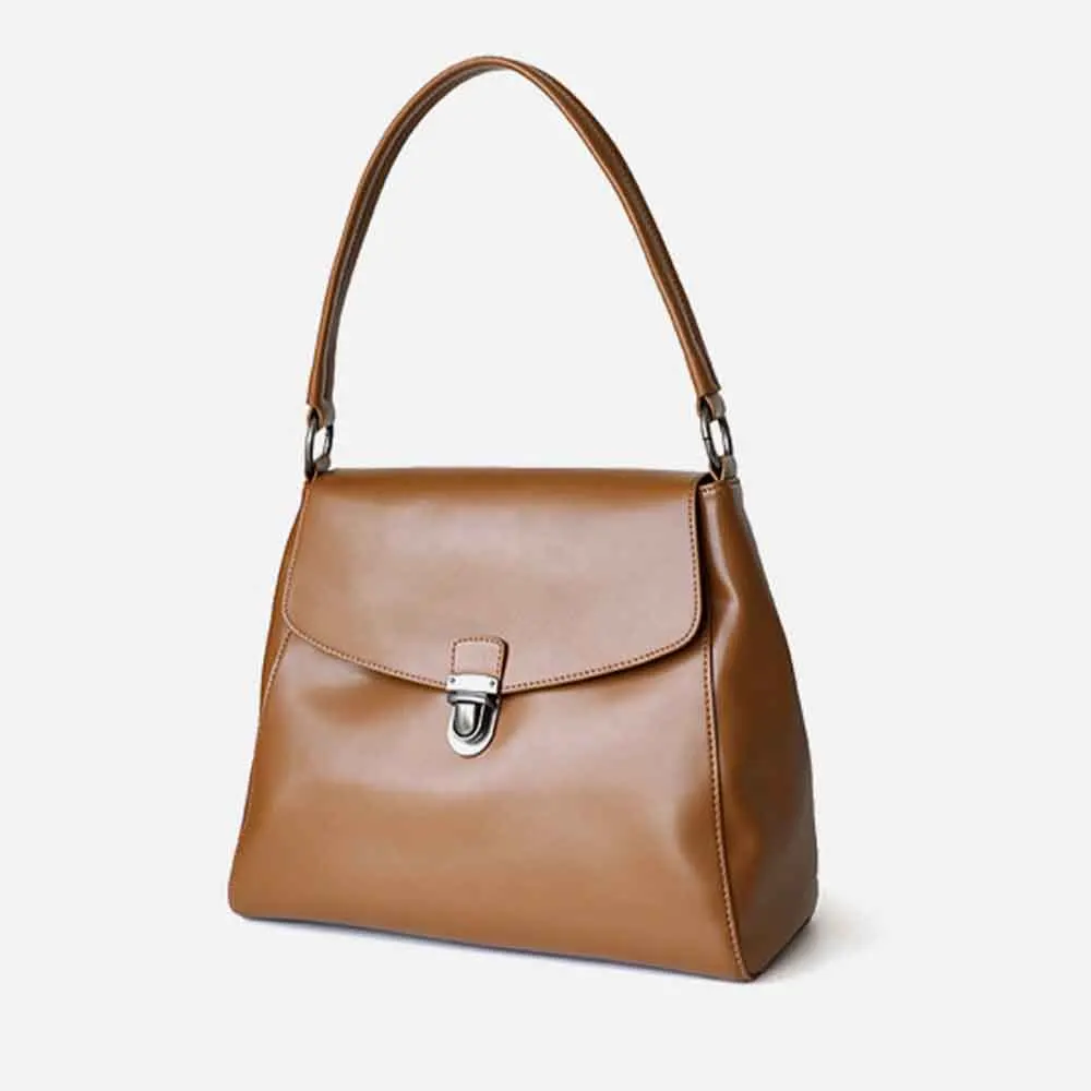 

New Retro Women Messenger Bags Luxury Leather Flap Bag Simple Buckle Lady Shoulder Casual Tote Fashion Trend 2023 New