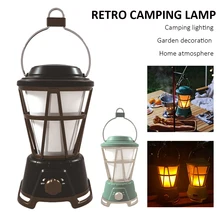 

Outdoor Retro Kerosene Lamp Camping Light Portable Waterproof Handheld Flame Emergency Lights For Hiking Hunting Accessories