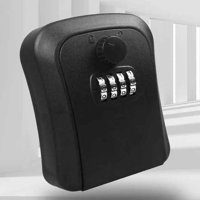 1-10PCS Outdoor Key Safe Waterproof Security Code Lock Wall Mounted Key Storage Secret Box Anti Theft 4 Digit Key Safe Box 6