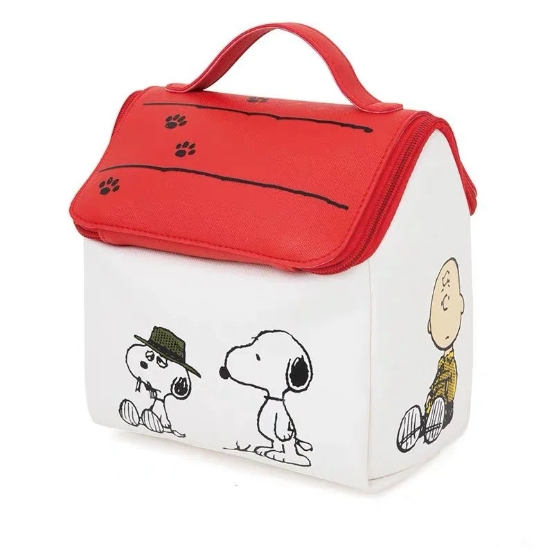 Сумка для макияжа Snoopy с мультяшным изображением японского журнала, сумка для туалетных принадлежностей большой вместимости в стиле Снупи для моделирования дома