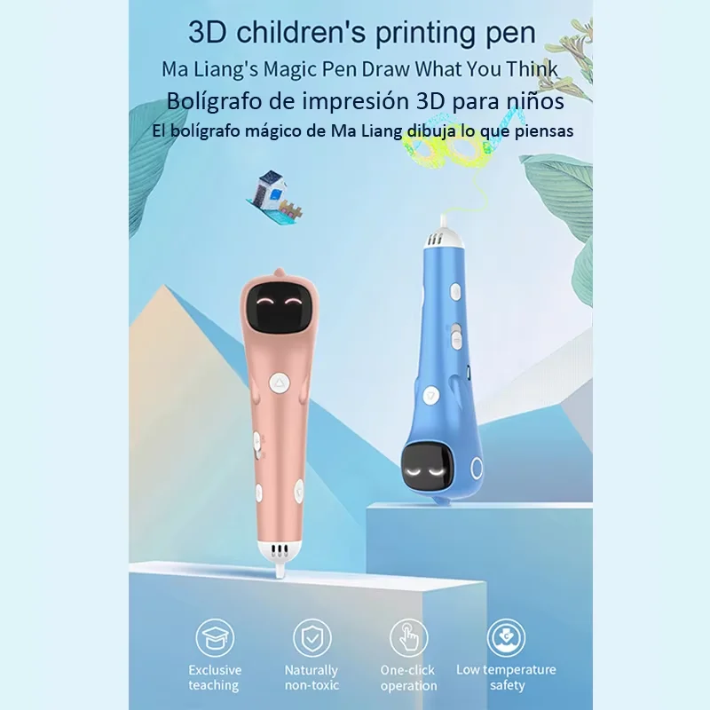 새로운 3D 펜 저온 1.75mm PCL 필라멘트 3DS 프린터 드로잉 DIY 어린이 장난감 그릴 소년 선물