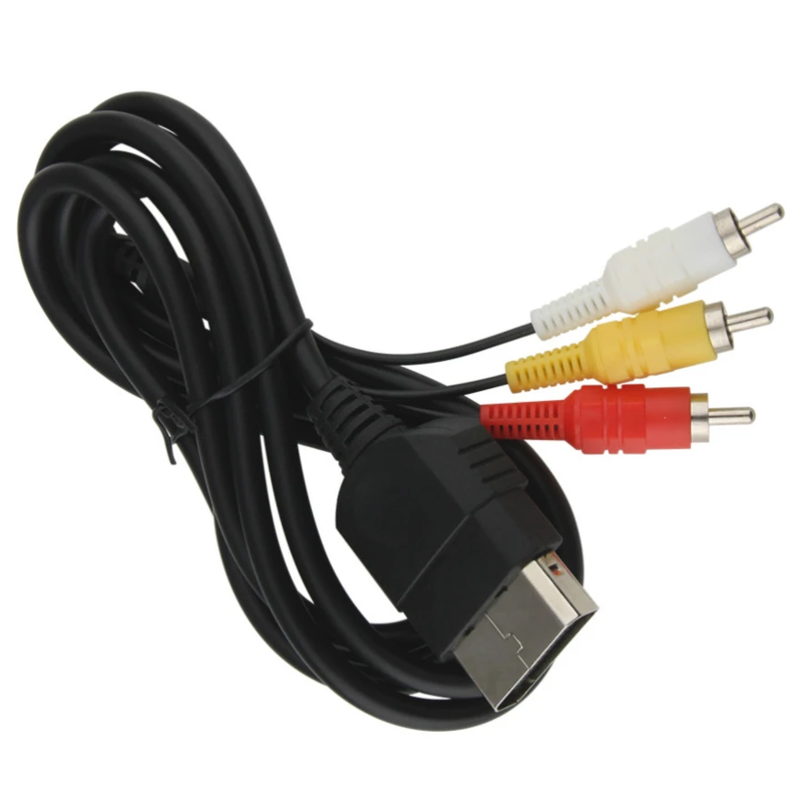 1.8M 3 Rca Composito Cavo Audio Video Cavo Av Cavo Per Xbox Classic Originale