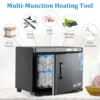 Warmer Cabinet with LED Light - JXSDLIY 23L Large Capacity Towel Cabinet for Bathroom 2-in-1 Professional Hot Towel Wa 3