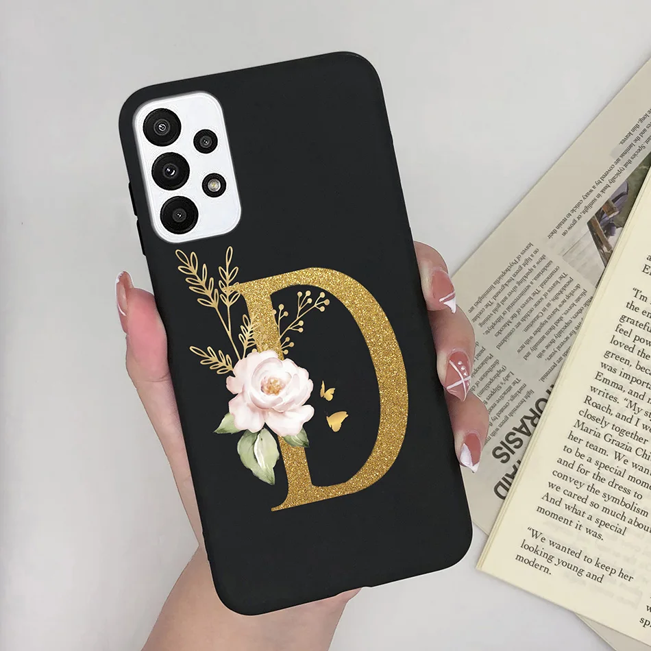 Stylish Alphabet Silicone Back Cover