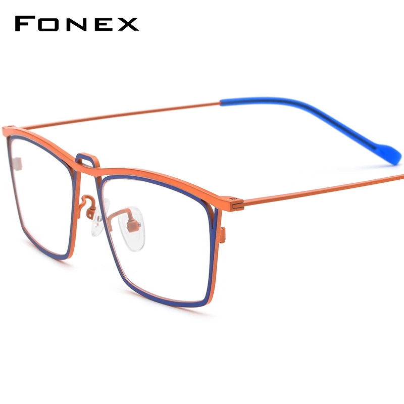 fonex-titanium-glasses-frame-men-retro-square-eyeglasses-2024-new-women-matter-color-eyewear-f85794