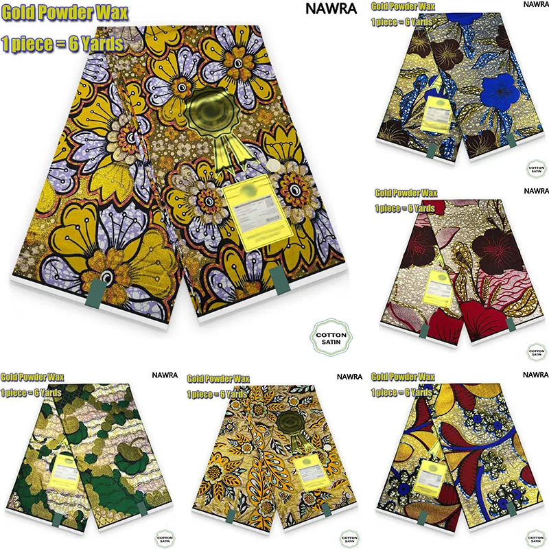 Tissu Coton Africain Imprimé Cire (Ankara) Véritable - Prix Au Mètre - Pour Artisanat Et Vêtements