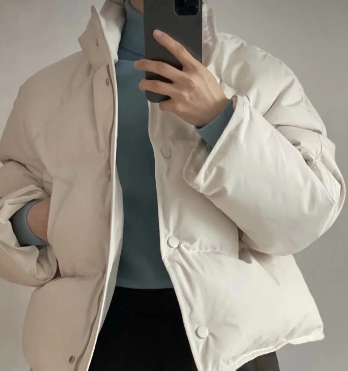 

FAC 34-46 2022 WINTER WOMENS WHITE DUCK DOWN COATS EXTRA WARM