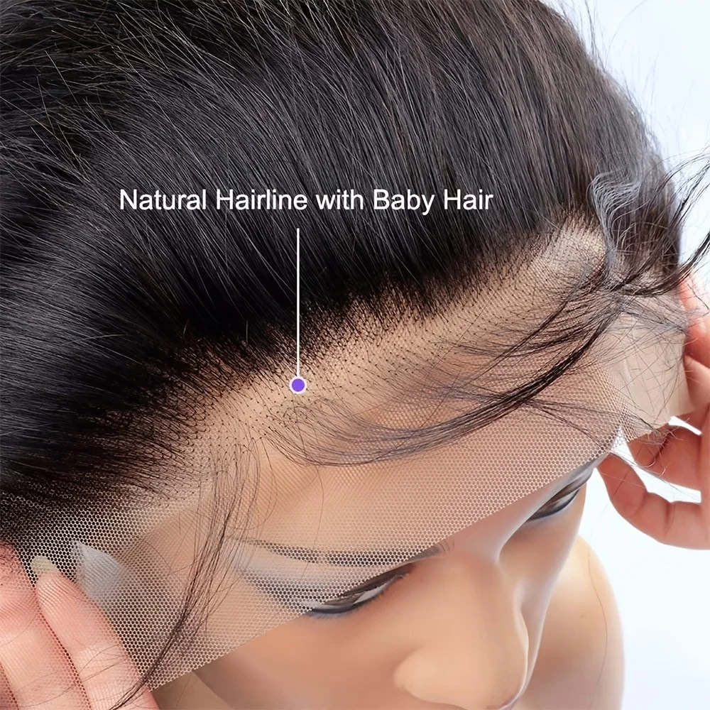 Human Hair Lace Frontal Body Wave Lace Frontal Closure Transparent Lace Frontal Ear To Ear 13x4 Hd Human Hair Closures Pre Plucked With Baby Hair