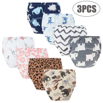 3 pezzi pantaloni da allenamento per pannolini per bambini per ragazze ragazzi pannolini lavabili pannolini di stoffa per neonati riutilizzabili biancheria intima per bambini pantaloncini per bambini