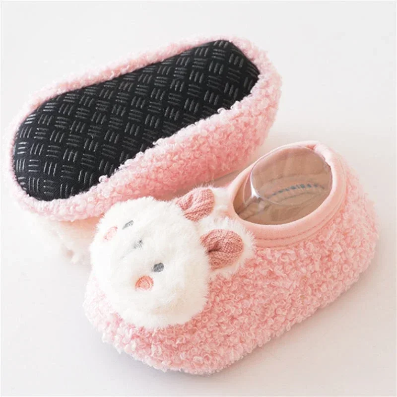 QZCEO Pantoufles Chaudes En Peluche Pour Filles Et Garçons - Chaussons