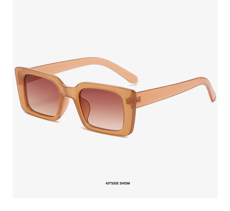 Vintage Square Sunglasses For Women Retro Gradient Designer Shades_voghion.com