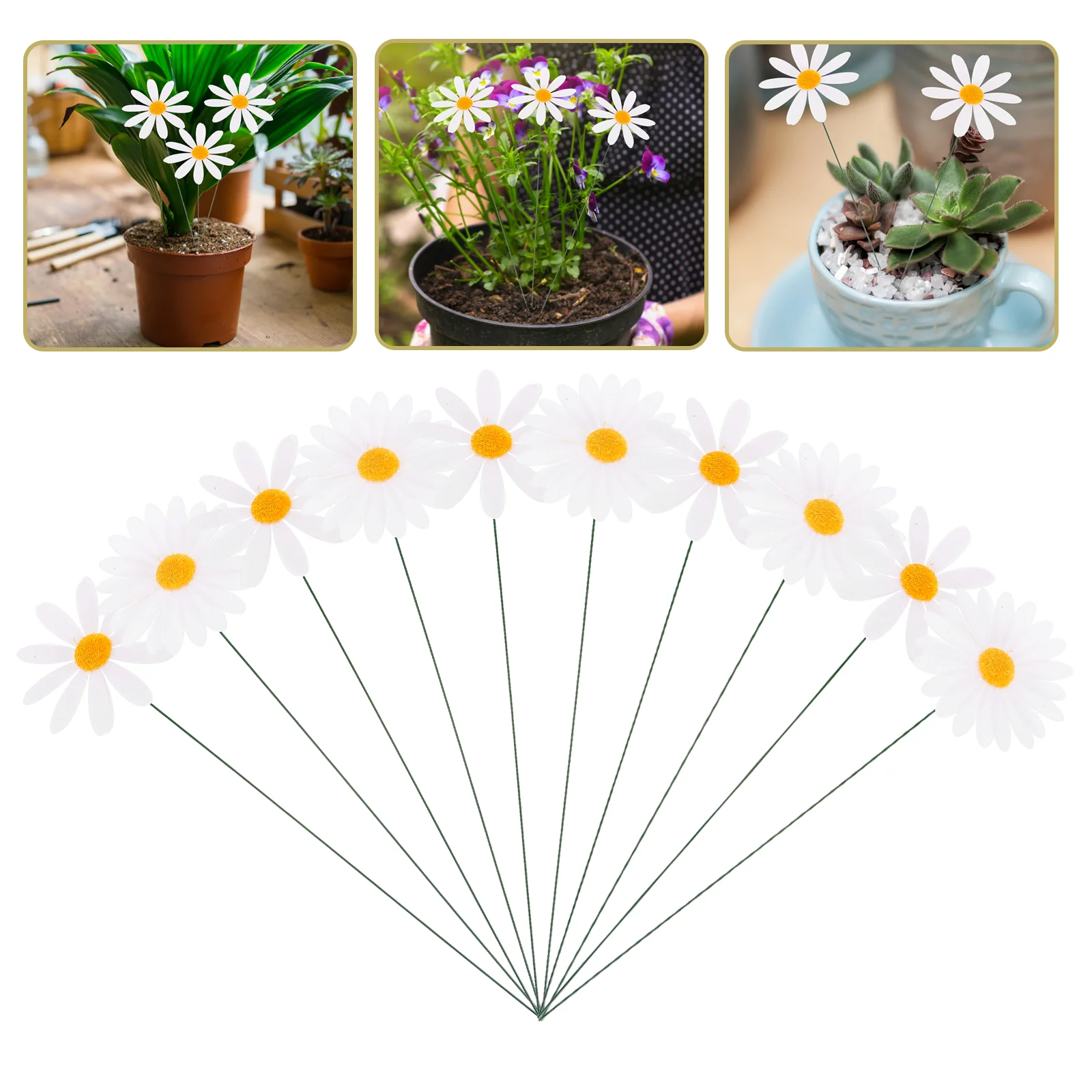 

DIY Artificial Flower Daisy Decor Garden Stake Decor Daisy Stakes Daisy Stick Garden Porch Home Wedding Daisy Decoration