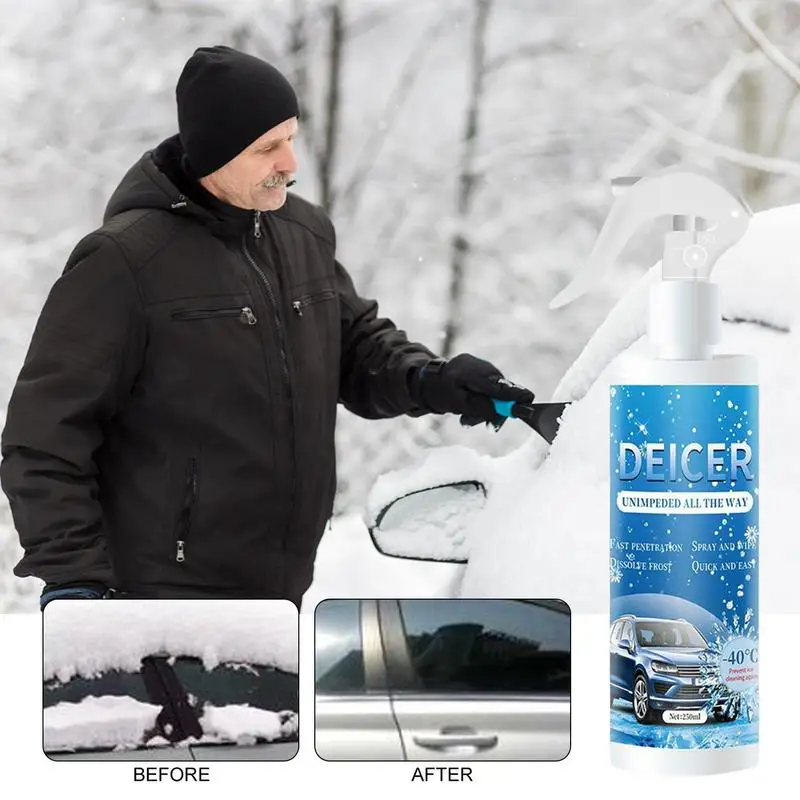 250ml Windshield Ice Melt Spray Glass Defroster And Deicer Glass