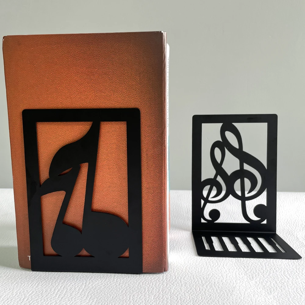 Flatware Book Ends Bring Heavy Duty Metal Bookends Office Desktop Home for Book Lovers Office supplies Book rack 3
