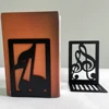 Flatware Book Ends Bring Heavy Duty Metal Bookends Office Desktop Home for Book Lovers Office supplies Book rack 3