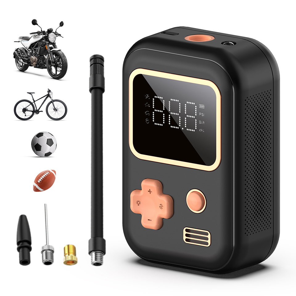 Quick inflation without supervision, intelligent digital display, wireless inflation pump, tire inflator
