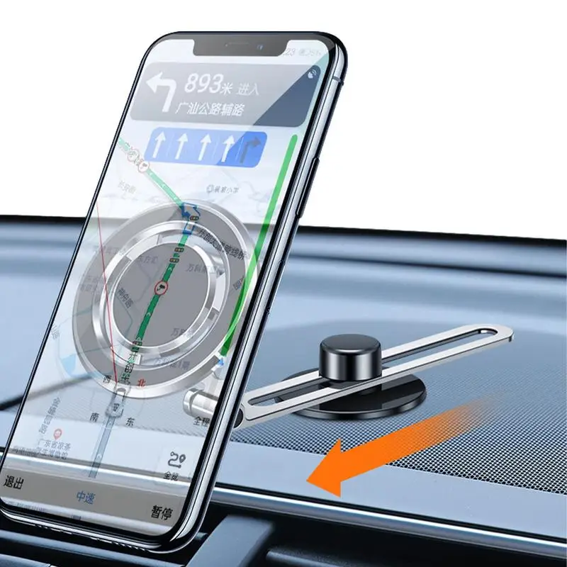 

Магнитный держатель для телефона для автомобиля, магнитная фотомагнитная подставка, вращающийся кронштейн, любой вращающийся авиационный сплав для автомобиля, велосипеда