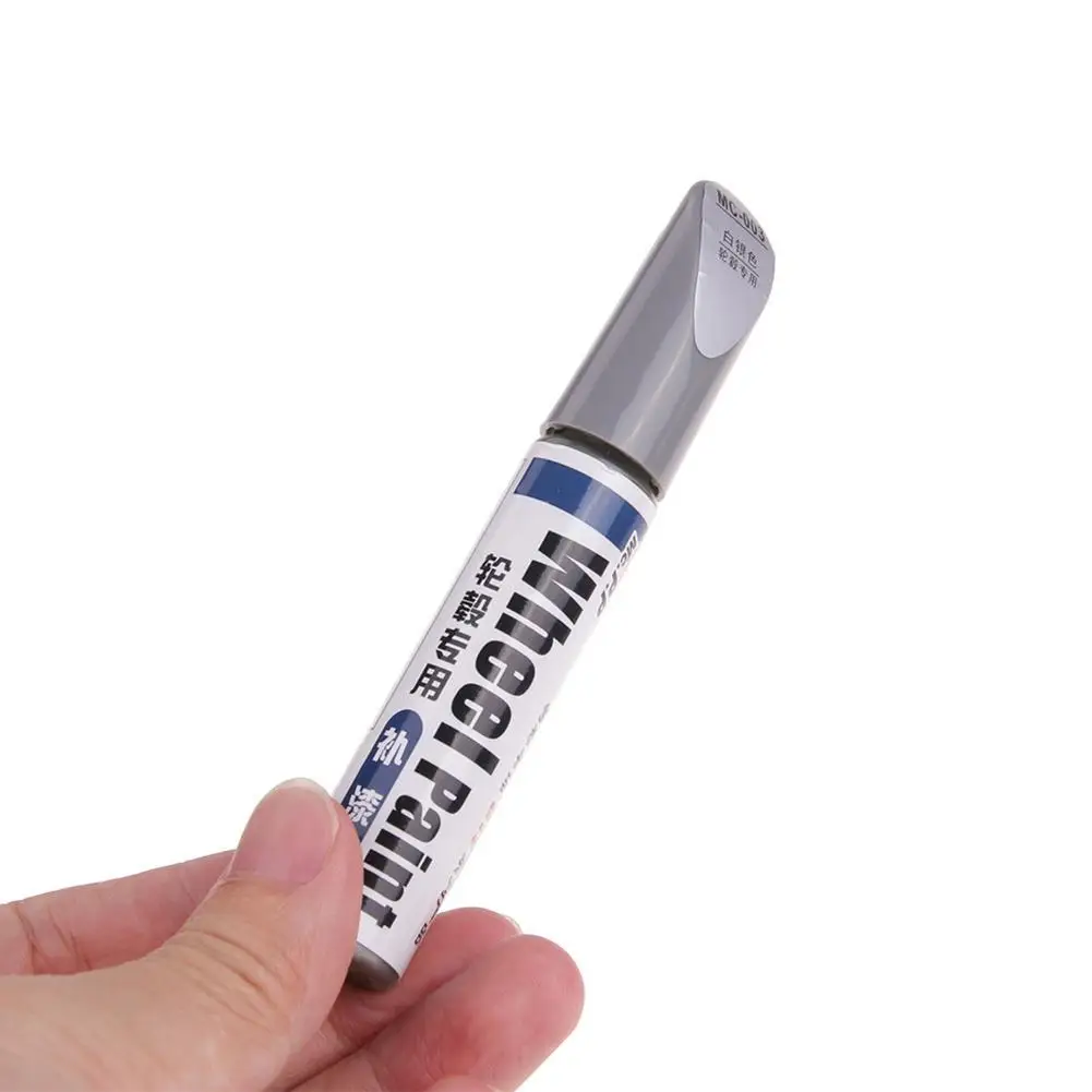 Wheel Repair Kit Wheel Rim Repair Paste Aluminum Alloy Wheel Hub Renovation Paint Brush Wheel Hub Repair Automobile Pen Silver Scratch Spray Paint