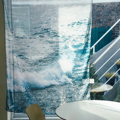 Scenery Tree Tulle Sheer Curtains for Living Room Decoration Curtains for the Room Bedroom Kitchen Voile Pervious To Light 5