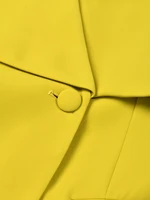 أطقم بنطال ساق واسعة أنيقة من DEAT ، أكمام طويلة ، سترة برقبة على شكل حرف V ، خصر متجمع ، فضفاض ، سيدة مكتب ، جديد ، الخريف ، 15G7152 1