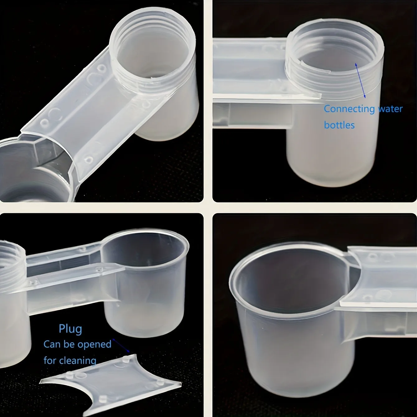 1/5/10 Bird Double Mouth Faucet Automatic Drinking Water Device, No Battery Required