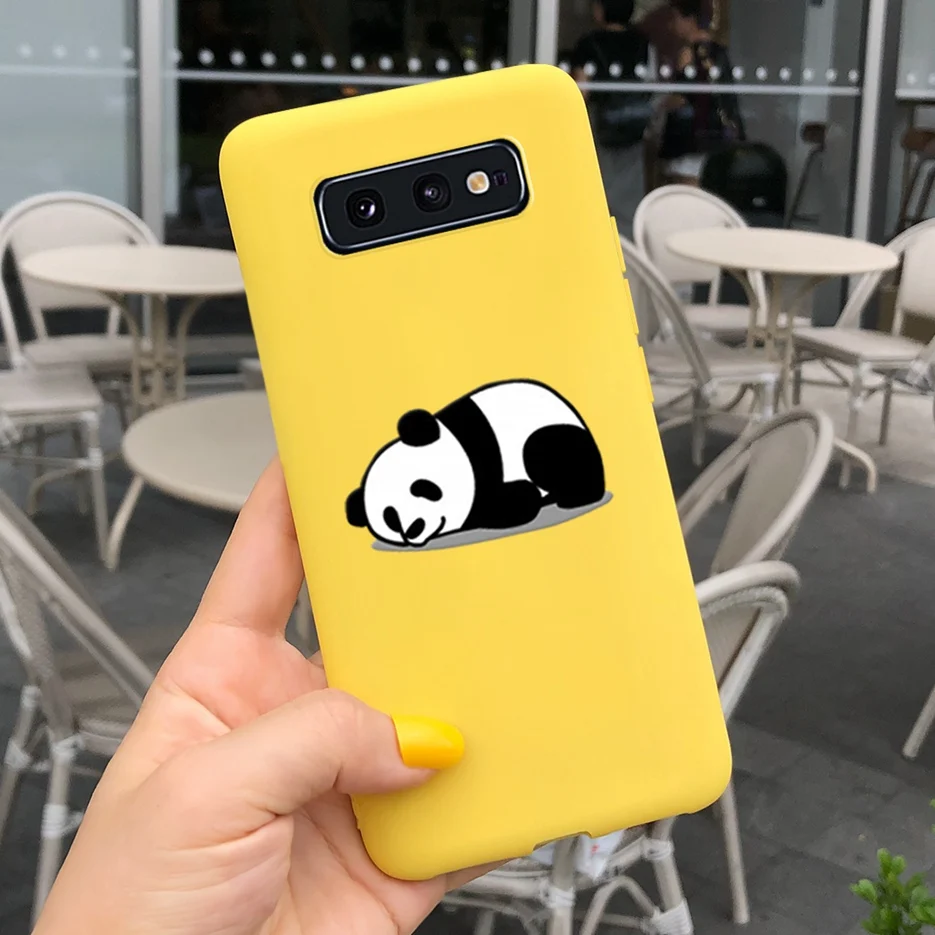 Lovely Pattern Soft Silicone Matte Phone Case with Bumper Protection