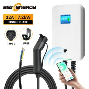 WALLBOX 7 kW - EV Charging with LED Display 7kW / Type 2 / 230V AC Charger  - Bestchargers