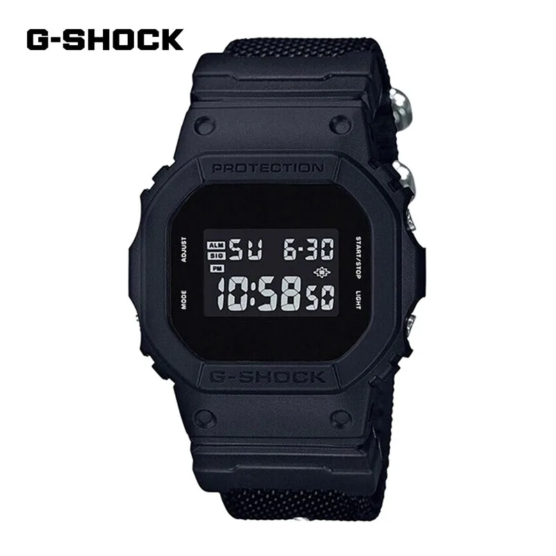 G-SHOCK DW 5600 Watches for Men Series Small Cube Multi-Function Outdoor Sports Shockproof LED Dial Dual Display Quartz Watch