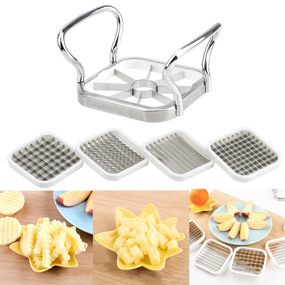 Kitchen Utensils Tools 5pcs/set Stainless Steel Multi-Functional for Apple Pear Potato Chips Vegetable & Fruits Cutter Slicer Kitchen Utensils Tools 5pcs/set Stainless Steel Multi-Functional for Apple Pear Potato Chips Vegetable & Fruits Cutter Slicer