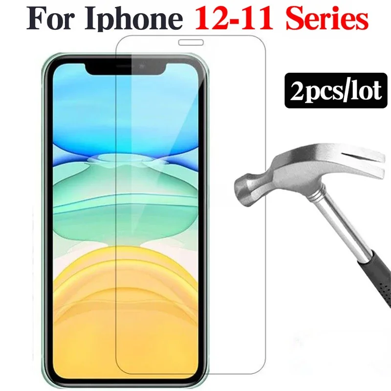 

2 шт. закаленное стекло для Iphone 12Pro 11 Max 11Pro 12 Mini Iphone12 Pro защитная пленка на весь экран Стеклянная защитная пленка