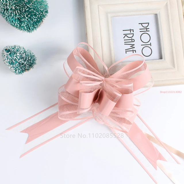 20/10Pcs Flower Car Gifts Wedding Pull Bow Ribbons Wrap Packing Valentines Day Birthday Events Party Supplies Valentine 2