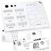 Silicone Nail Practice Training Sheet for Table Manicure Tool Waterproof Table Mat Uv Gel Polish Hand Pillows Pad Nail Templates 1