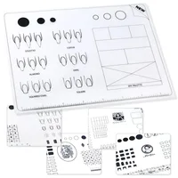 Silicone Nail Practice Training Sheet for Table Manicure Tool Waterproof Table Mat Uv Gel Polish Hand Pillows Pad Nail Templates 1