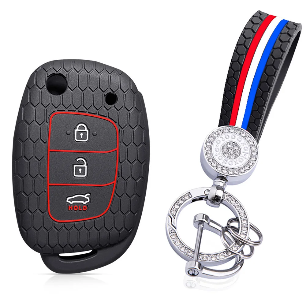 Premium Silicone Key Caps for Hyundai Remote Key Cover