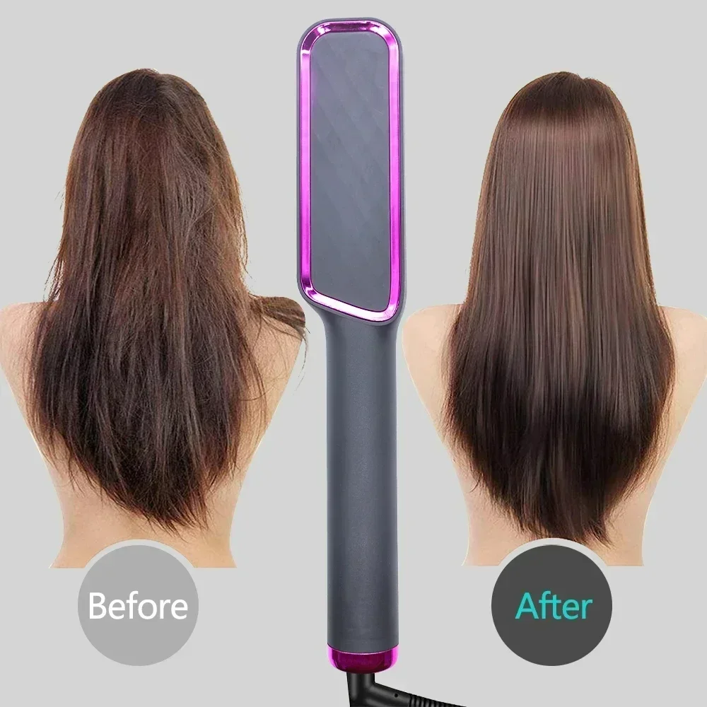 Multifunctional Electric Heating Hair Straightening Curling Iron Negative Ion Straightening Comb Anti-scald Styling Tool 3