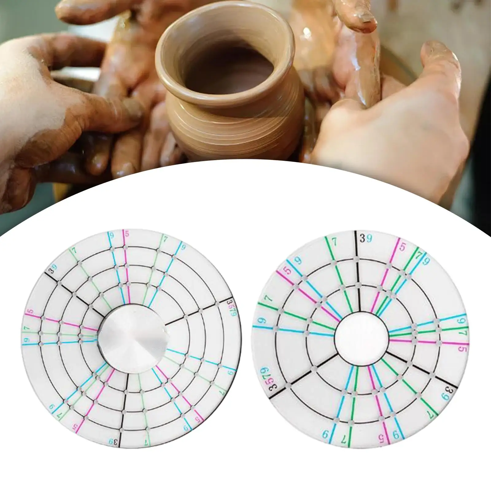 Circular Divider Accessories Practical Convenient Pottery Trimming Tool for Pottery Wheel Handcrafts Clay Crafts Sculpting