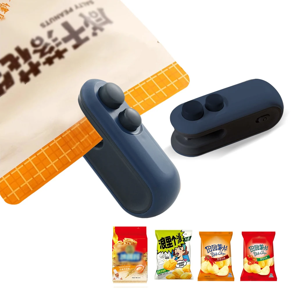 2 In 1 Sealer Cutter Multifunctional Vacuum Food Sealer Handheld Bag Sealing Machine Package Bags Sealer for Plastic Bags