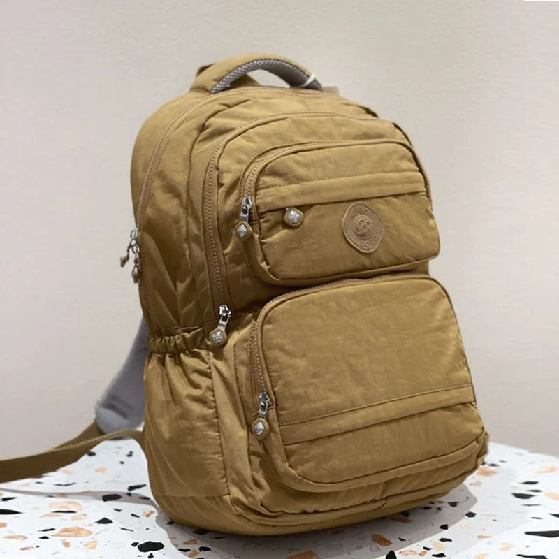 Fashion High-capacity Women's and Men's Backpack Lightweight Laptop Bag Schoolbag Travel Pluggable Suitcase Pole School Backpack